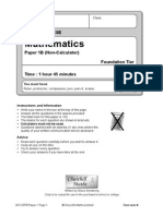 2012 Edexcel Foundation B Paper 1