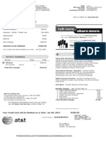 Wireless Statement: $105.25 Amount To Be Debited