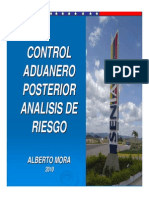 Control Posterior Aduanero Analisis de Riesgo