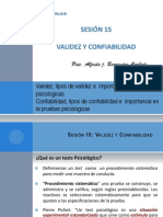 Sesion 15 Validez y Confiabilidad