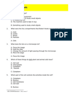 Quiz Questions - Cells