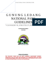 Gunung Ledang National Park Guidelines: "Conserve, Protect, Promote"