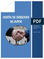 Cesion de Derechos de Autor