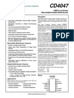 Description Features: CMOS Low-Power Monostable/Astable Multivibrator