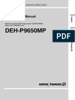 DEH-P9650MP: Operation Manual