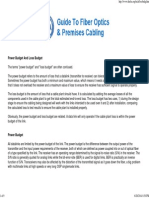 Calculating Fiber Optic Loss Budgets