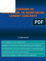 Mechanism of Corrosion in Reinforced Cement Concrete