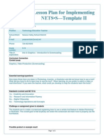 Lesson Plan For Implementing NETS - S-Template II: Curriculum Connection Content Areas