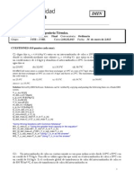 Examen Ordinario - Ingeniería Térmica - 3ITI - 3ME - 3AUT - 1213 - SOLUCIÓN