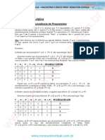 1 Equivalência Lógica e Preposições