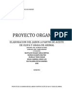 Elaboración Del Jabón A Partir de Aceide de Oliva y Grasa