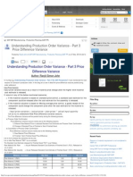 Understanding Production Order Variance - Part 2