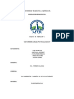 Potencial Del Redox Informe de Química