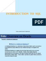 Introduction To SQL: Tata Consultancy Services