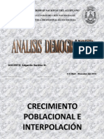 Crecimiento Poblacional e Interpolación