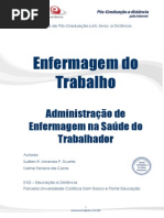 Administracao de Enfermagem Na Saude Do Trabalhador