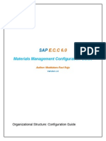 SAP MM Configuration Document - V1