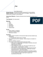 Grade 8 Lesson Plan - Measurement