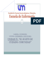 Unidad IV - Enfermeria Comunitaria - 2014