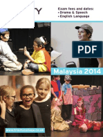 Malaysia 2014: Exam Fees and Dates: Drama & Speech English Language