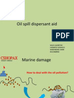 Oil Spill Dispersant Aid: Sales Agent By: Chemtex Services Wan Mohd Zakri 0122468942