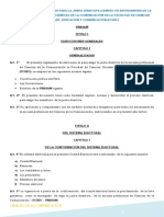 Reglamento de Elecciones para La Junta Directiva