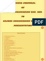 Business Proposal OF Gatech Engineering Sdn. Bhd. TO Kejora Engineering Sdn. Bhd. Presentation