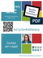 Tonka Literacy and Ipads