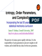 Sethna - Entropy, Order Parameters and Complexity (9 Diapos)