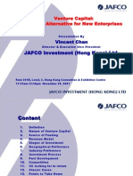 Venture Capital: Funding Alternative For New Enterprises: JAFCO Investment (Hong Kong) LTD