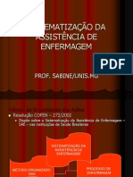 Sistematização Da Assistência de Enfermagem