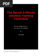 The Secret 5 Minute Intuitive Training Technique