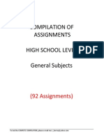 Compilation of Assignments in High School (Philippines)