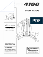 Weider 4100 User Manual