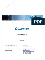 Observer User Manual