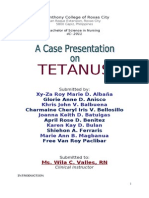 Tetanus Case Study