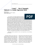 Where Are The Buses - Role of Geography Fieldwork in Socially Fragmented World