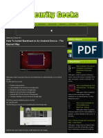 How To Install Backtrack in An Android Device