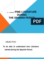 Philippine Literature During The Spanish Period