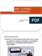 Rotary Cutting Instruments: Shamnah C Usman, Bds Batch 1