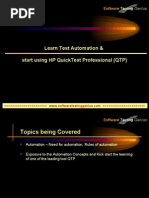 Learn Test Automation & Start Using HP Quicktest Professional (QTP)