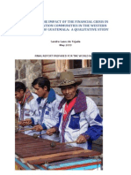 Financial Crisis and Migration Huehuetenango