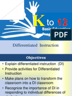 Differentiated Instructions TLE