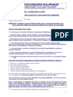 GC - Estudo 3 - Jesus Cristo É A Vida Do Pequeno Grupo de Comunhão