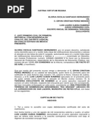 Escrito de Demanda Terceria Excluyente