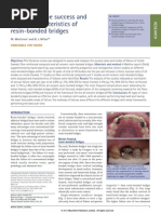 A Review of The Success and Failure Characteristics of Resin-Bonded Bridges