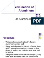 Kimia Analitik - Determination of Aluminium