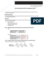 Actividad 6.7.3 División de Direcciones IPv4 en Subredes. Parte 1