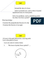 Loci in The Complex Plane