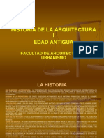 Historia de La Arquitectura I